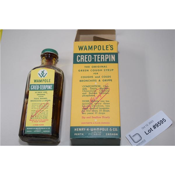 NOS Antique Wampole Cough Syrup