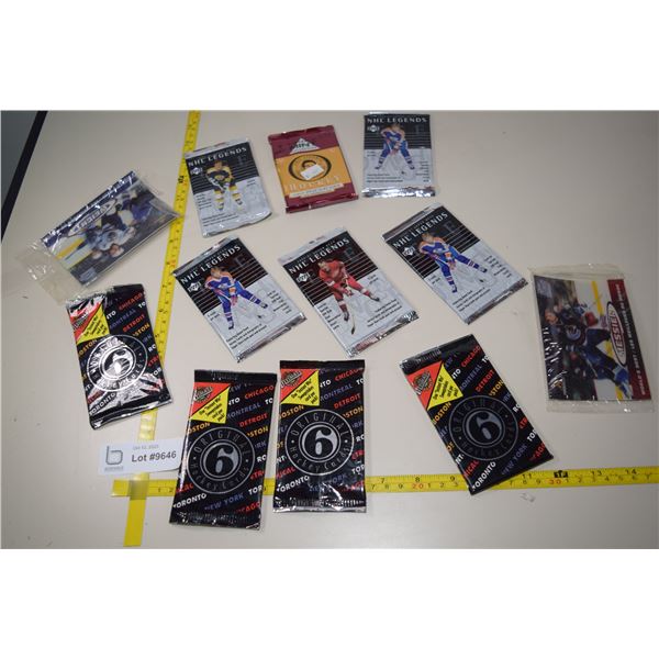 Hockey Cards and Wrappers - Open