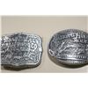 Image 2 : (2) Belt Buckles - 1998 and 1999 NFR Hesston