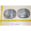 Image 1 : (2) Belt Buckles - 1993 ans 1994 NFR Hesston