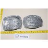 Image 1 : (2) Belt Buckles - 1996 and 1997 NFR Hesston