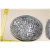 Image 2 : (2) Belt Buckles - 1994 and 1995 NFR Hesston
