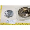 Image 1 : (2) Belt Buckles - 1995 and 1981 NFR Hesston