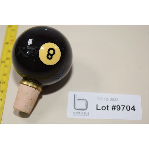 8-Ball Cork Stopper