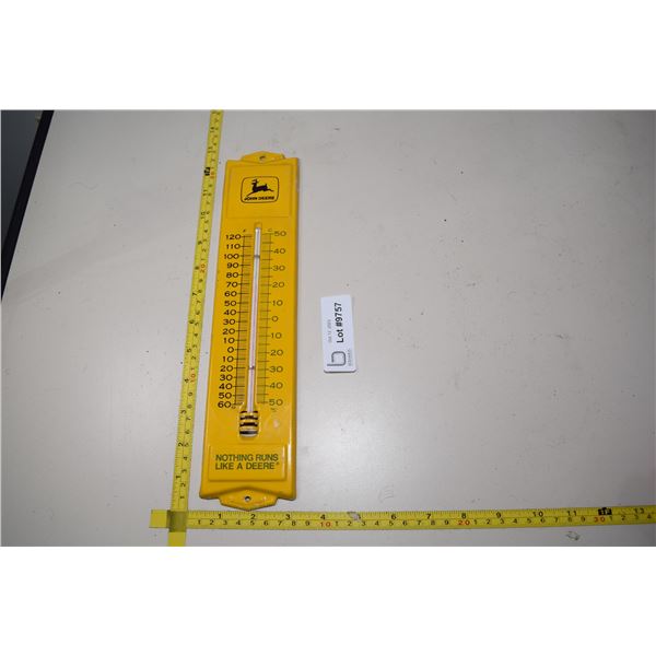 John Deere Metal Thermometer