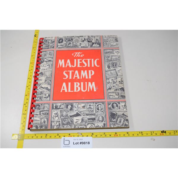 Majestic Stamp Album - Few Stamps