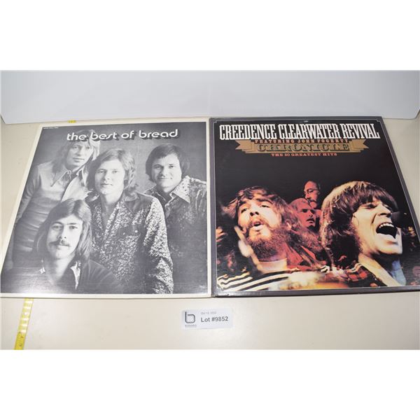 (2) LP Records - Bread, CCR