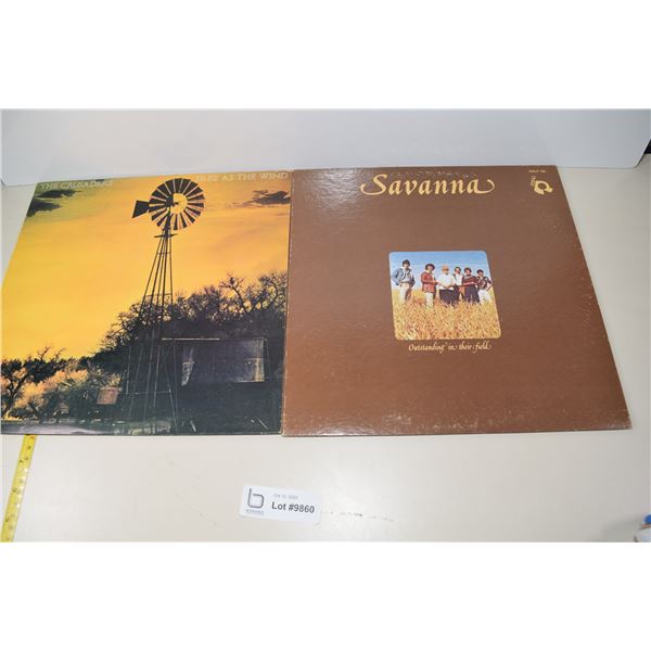 (2) LP Records - 1977 Savana - Saskatchewan Band