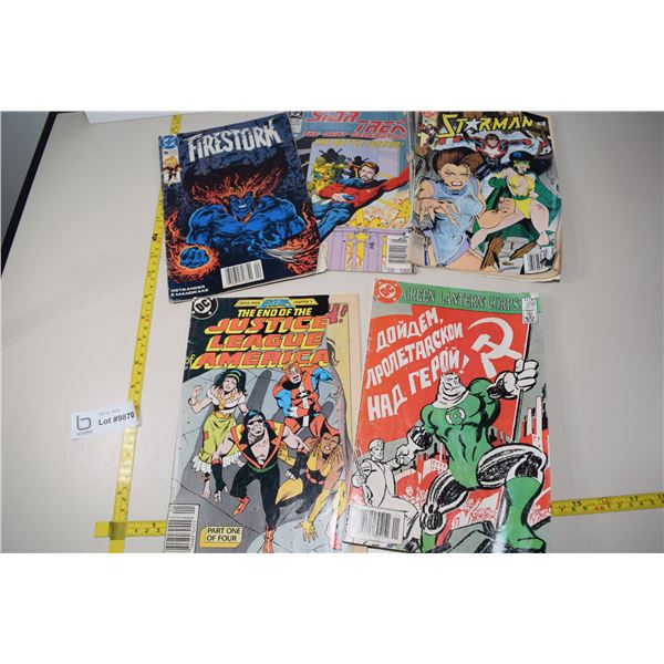 (5) DC Comics - Firestorm, Starman, Star Trek, justice League, Green Lantern