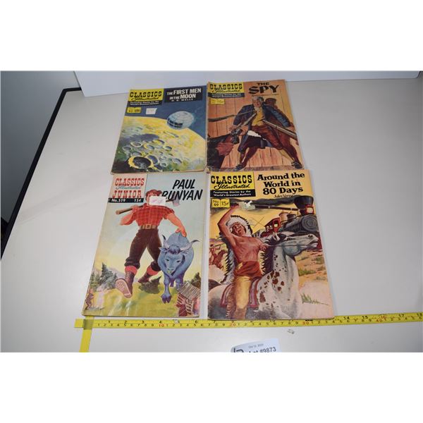 (4) Classics Illustrated Comics - 15 Cent