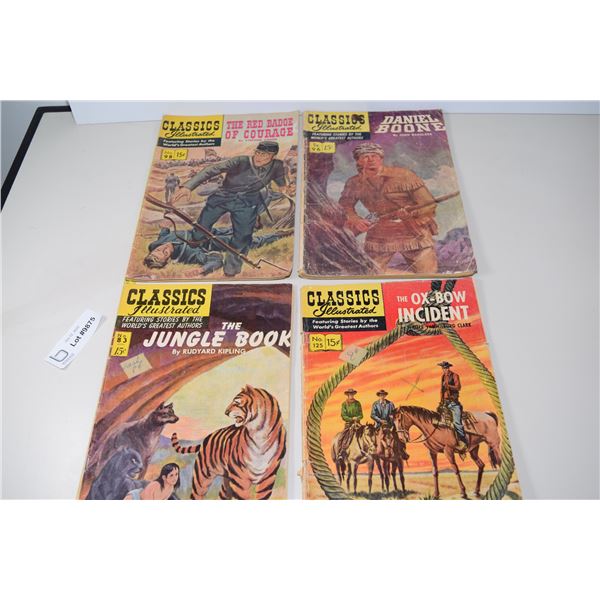 (4) Classics Illustrated Comics - 15 Cent