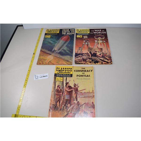 (3) Classics Illustrated Comics - 15 Cent