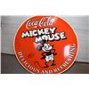 Image 3 : * Double Sided  Porcelain Coca Cola and Disney Sign -30" - Mickey Mouse