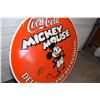 Image 4 : * Double Sided  Porcelain Coca Cola and Disney Sign -30" - Mickey Mouse