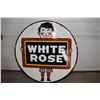 Image 1 : * Double Sided  Porcelain EN-AR-CO Sign -30"- White Rose