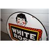Image 2 : * Double Sided  Porcelain EN-AR-CO Sign -30"- White Rose