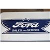 Image 3 : Double Sided Ford Thunder Bird Porcelain Sign - 30x12
