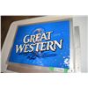 Image 1 : Great Western Litho Tin Sign - NOS