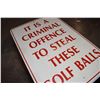 Image 2 : * Golf Tin Sign - 35x23.5