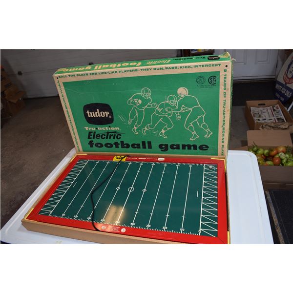 Vintage Tudor Tru-Action Electric Football Game w/ Original Box