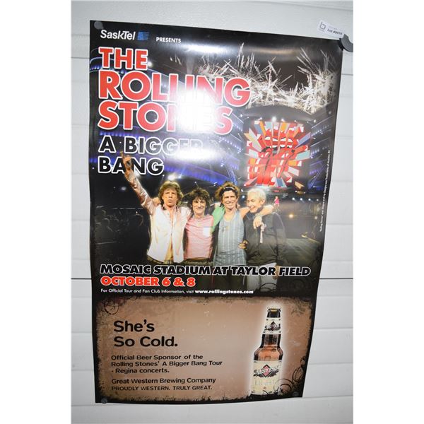 Rolling Stones @ Mosaic Stadium Poster - 39x23.5 (NOS)