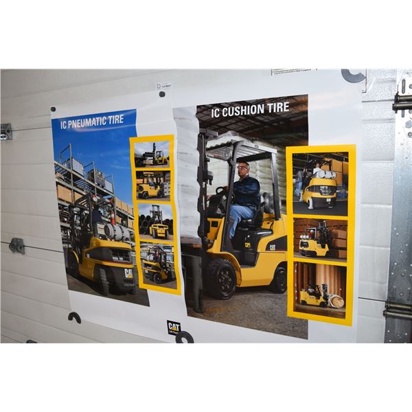 (2) CAT Forklift Posters