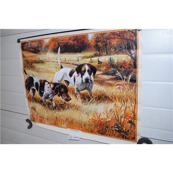 Hunting Dog Print "Fall Classic" - 29x22