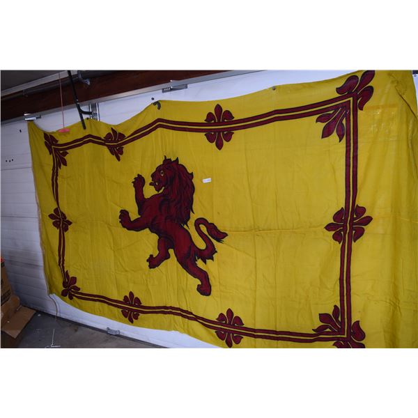 Antique Lion Rampant Flag - Queen's Visit - 12' x6'