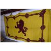 Image 1 : Antique Lion Rampant Flag - Queen's Visit - 12' x6'