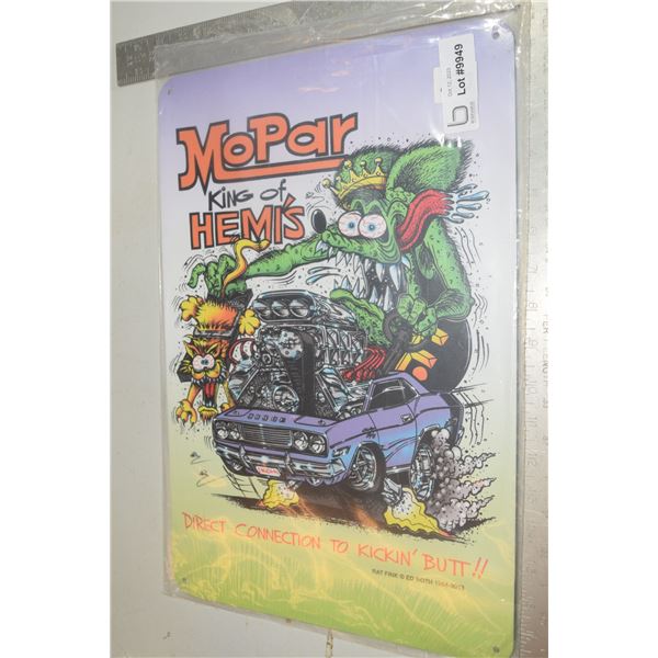 Rat Fink Mopar Tin Sign