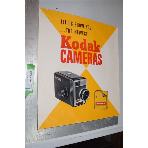 Kodak Store Display Sign - Kodak 8 Movie Camera