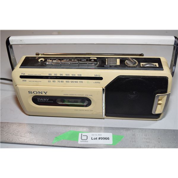 Vintage Sony Cassette Player - Needs Work