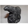 Image 2 : Wolf Coal Sculpture - Bear -Missing Ear