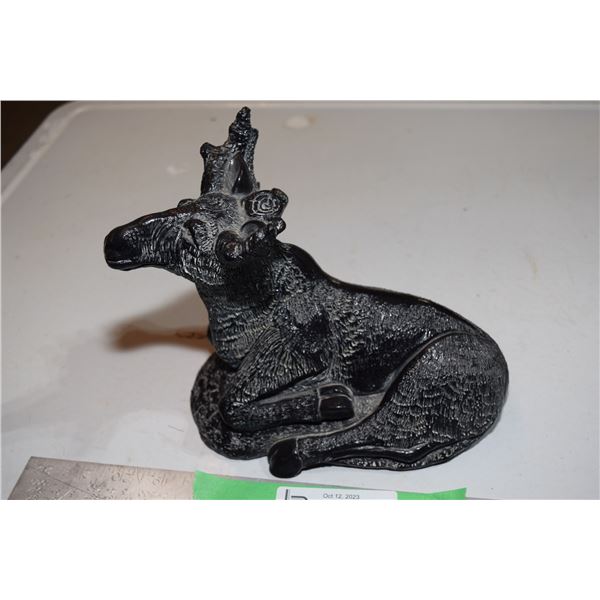 Wolf Coal Sculpture - Moose