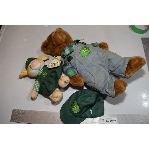 (2) John Deere Stuffed Animals