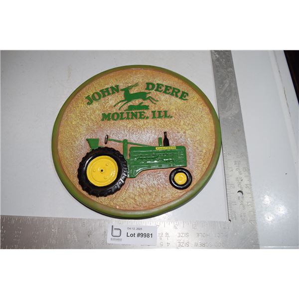 John Deere Plaque