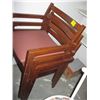 Image 2 : 3 WOODEN STACKING CHAIRS