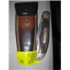 Image 1 : OLD TIMER FOLDING KNIFE W/LEATHER SHEATH