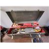 Image 2 : CRAFTSMAN TOOLBOX W/ASST. ACCESS. & A SLIDING WOOD CLAMP