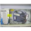 Image 1 : 5 IN 1 AIR COMPRESSOR INFLATOR/DEFLATOR LIGHT & GUAGE & A GARMENT STEAMER