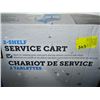 Image 2 : NEW 2 SHELF SERVICE CART ON CASTORS