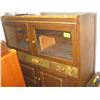 Image 1 : ANTIQUE CHINA CABINET W/GLASS DOORS