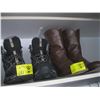 Image 1 : 2 PAIRS OF BOOTS: SZ 9 1/2 & SZ 9