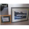 Image 1 : 2 FRAMED PRINTS: 1 OF GOLF COURSE NUMBERED & 1 OF POLAR BEARS