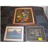 Image 1 : 3 FRAMED PICTURES, 1 ORIGINAL