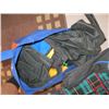 Image 2 : SHOE CADDY W/GLOVES & SCARFS, UMBRELLA & MISC. SHOPPING BAGS