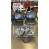 Image 1 : 2 GAS LIFT BARBER CHAIRS