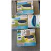Image 1 : 4 INTEX POOL COVERS 2 ARE FOR 10 FOOT WIDE POOLS, ONE IS FOR 15 FOOT DIAMETER POOL AND 1 IS FOR SWIM