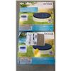 Image 2 : 4 INTEX POOL COVERS 2 ARE FOR 10 FOOT WIDE POOLS, ONE IS FOR 15 FOOT DIAMETER POOL AND 1 IS FOR SWIM