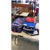 Image 1 : PURPLE SUITCASE WITH 2 COOLER BAGS